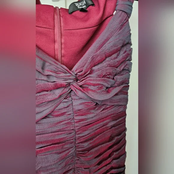 Tadashi Shoji Burgundy Dress - Picture 2 of 11